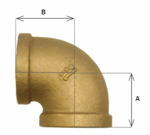 00101300 – Codos de bronce – 90 grados