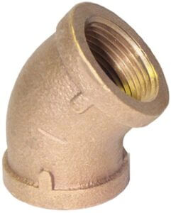 00102011 – Codos de bronce – 45 grados