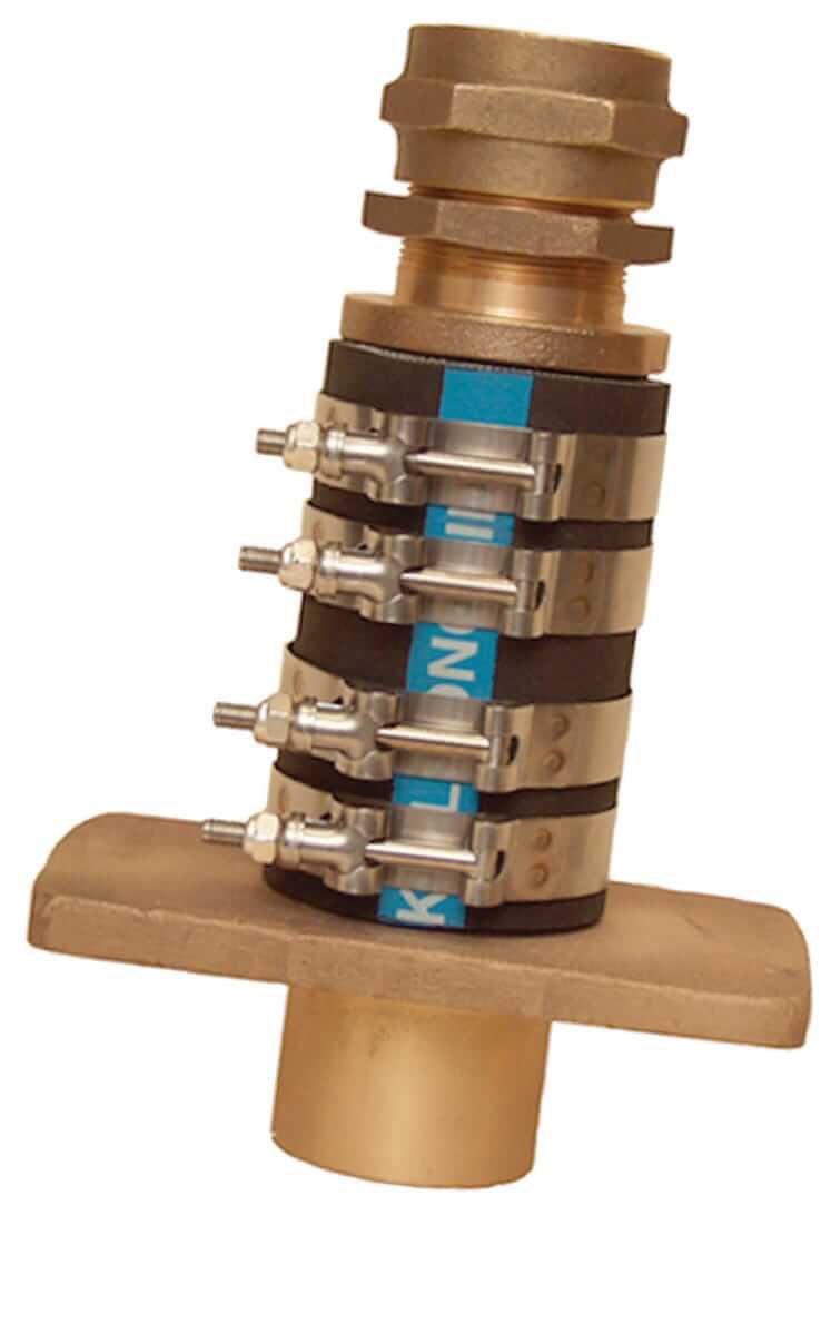 00SLR125 – Bronze Shaft Logs – Rectangular Base – Complete Assembly