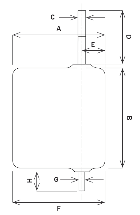 10RS12SS1 – Bronze Skeg Rudders