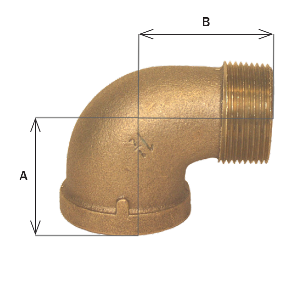 00103200 – Bronze Street Elbows – 90 Degrees