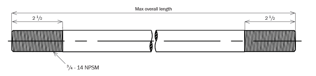 TIEBAR5FT – 304 Stainless Steel Tie Bars